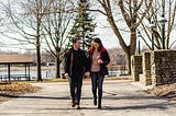 Couple walking