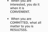 DIFFERENCE BETWEEN INTERESTED AND COMMITTED