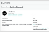 Run your own Lattice1 messaging router in 1-click, using Dappnode