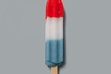 Firecracker Ice Pops representing a rocket being launched