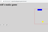 Host a simple snake game on your website