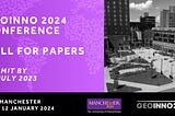 GEOINNO 2024: send us your papers!