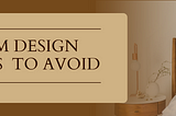 5 Common Bedroom Design Mistakes To Avoid