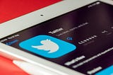 mobile screen displaying twitter log