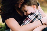During a family vacation to the Smoky Mountains our son had a challenging moment.. but he sought and found comfort in the arms of his mom.