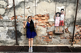 Murals hunt at Penang, Malaysia