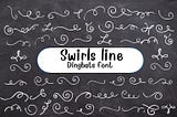 Swirls Line Font