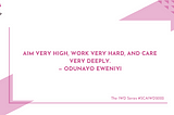 Aim Very High, Work Very Hard, and Care Very Deeply — Odunayo Eweniyi