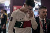 Cristiano Ronaldo cried after losing to Morocco