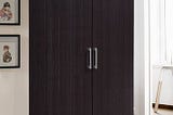 hodedah-2-door-wardrobe-with-4-shelves-chocolate-1