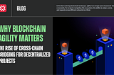 Why Blockchain Agility Matters: The Rise of Cross-Chain Bridging for Decentralized Projects