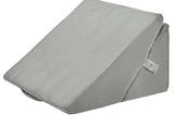costway-bed-wedge-pillow-adjustable-memory-foam-reading-sleep-back-support-grey-1