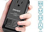 DOACE C8 2000W Travel Adapter: for $30.39! was $37.99.