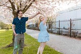 Alex & Sarah: Engagement Shoot During Cherry Blossom Season