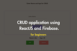 CRUD application using ReactJS and Firebase. — mysanewords