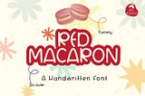 Red Macaron Font