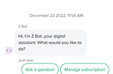 Bots in the Wild: Zendesk — so close!