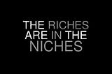Unveiling the Wealth: Why “There Are Riches in Niches” — A Tech Founder’s Perspective