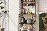 bestier-23-62-in-rustic-brown-bakers-rack-with-microwave-compatibility-1