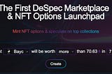 0xdx The First DeSpec Market & NFT Derivatives Launchpad
