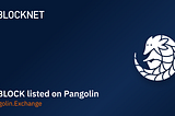 Blocknet lists on Pangolin Exchange as $aaBLOCK