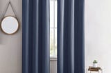 swift-home-thermal-insulated-blackout-grommet-single-panel-curtain-84-inches-navy-1