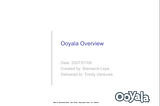 The Ooyala VC pitch deck over the years