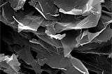 Graphene nanoplatelets under an electron microscope