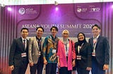 Me with other friends in ASEAN+ Youth Summit 2023