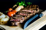 Garlic Herb Steak Salads...