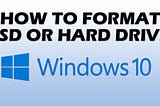 How To Format Hard Drive On Your Windows PC