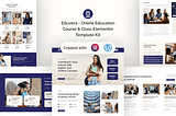 Eduvera — Online Education Course & Class Elementor Template Kit