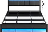 rolanstar-bed-frame-king-size-with-charging-station-and-led-lights-upholstered-headboard-with-storag-1