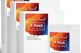 shuttle-art-painting-canvas-panel-36-multi-pack-5x7-8x10-9x12-11x14-inch-9-pcs-of-each-100-cotton-ar-1