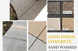 Sand finish concrete