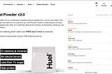 Writing a Landing Page to Market a New Product For Huel