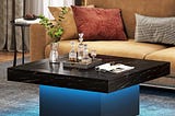 tribesigns-square-led-rustic-farmhouse-low-coffee-table-for-living-room-maple-white-engineered-wood-1