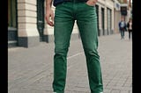 Green-Straight-Leg-Jeans-1