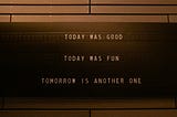 Are You Excited About Tomorrow?