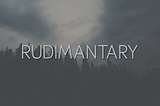 Rudimantary Font