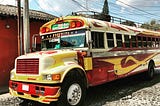 An Antigua chicken bus.