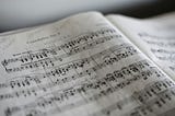 A book of musical notes