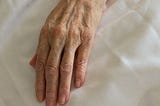 hand of older person