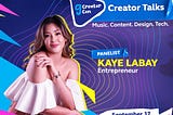 Kaye Labay Discussed the Freelancing Gig Economy in the Philippines at GCreator Fest by Globe Telecom