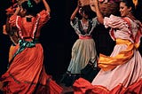 Women dance the tarentella