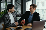 businessmen shaking hands