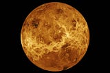 A stunning view of the planet venus