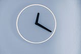 a minimalist clock