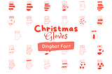 Christmas Gloves Font