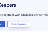Tutorial — How to use Chainlink Keepers